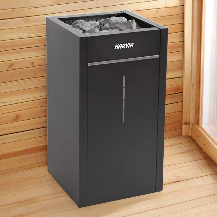 Harvia HL11U1SA Virta Combi Series 10.5kW Sauna Heater at 240V 1PH Black - Sauna Heaters - Harvia