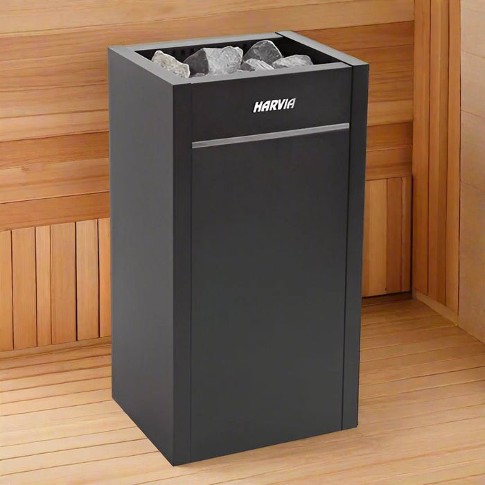 Harvia HL8U1 Virta Series 8kW Stainless Steel Sauna Heater at 240V 1PH Black - Sauna Heaters - Harvia