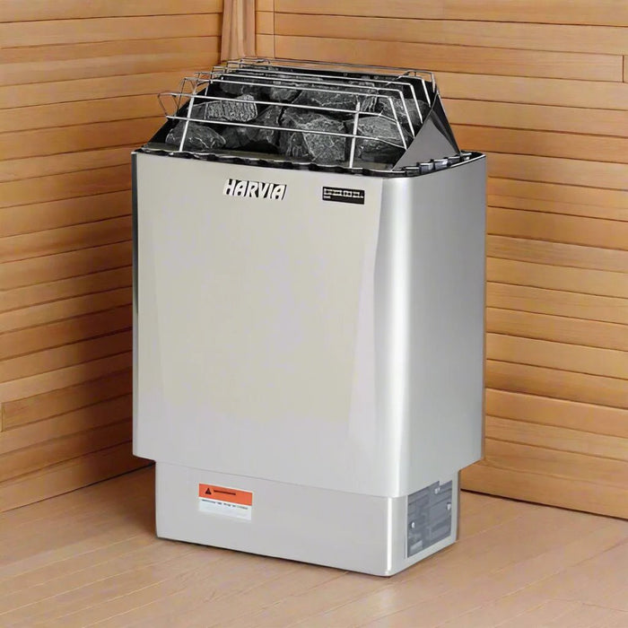 Harvia JH60W2083 Kip Series 6kW Stainless Steel Sauna Heater at 208V 3PH Stainless Steel - Sauna Heaters - Harvia