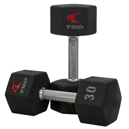 TKO Urethane Hex Dumbbell Sets - Tri - Grip Handle (816TXU) - Free Weights - TKO