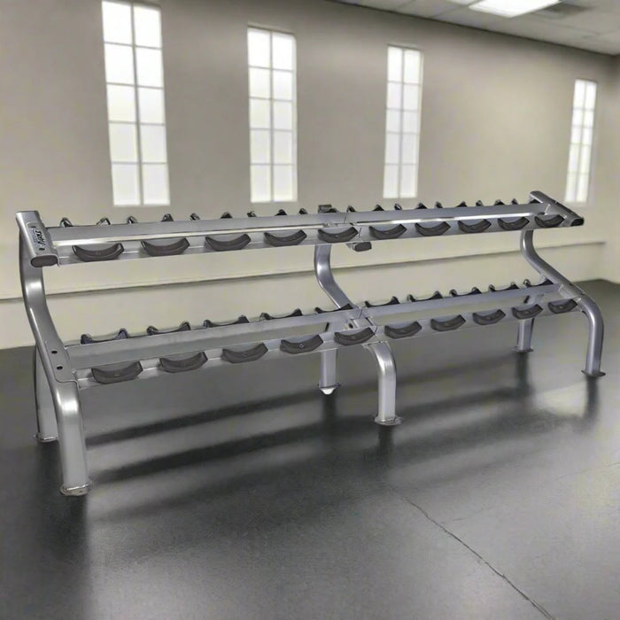 Troy 10 Pair Dumbbell Saddle Rack - Accessories - Troy VTX