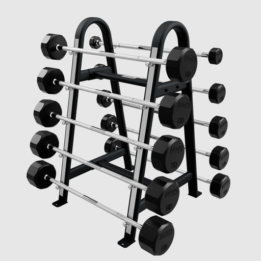 TROY 12 - Sided Rubber Barbell Set with Rack (20 - 110 lbs.) - Free Weights - Troy VTX
