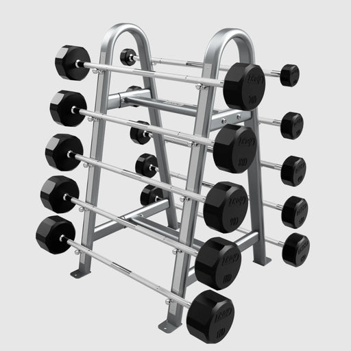 TROY 12 - Sided Rubber Barbell Set with Rack (20 - 110 lbs.) - Free Weights - Troy VTX