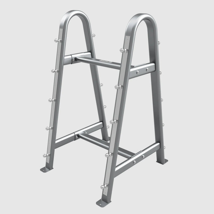 TROY 12 - Sided Rubber (EZ Curl) Barbell Set with Rack (20 - 110 lbs.) - Free Weights - Troy VTX