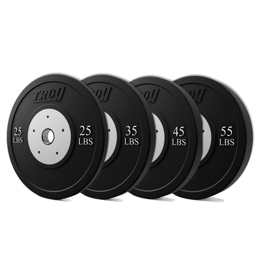 Troy Competition Black Rubber Bumper Plates (BCO - SBP) - Free Weights - Troy VTX
