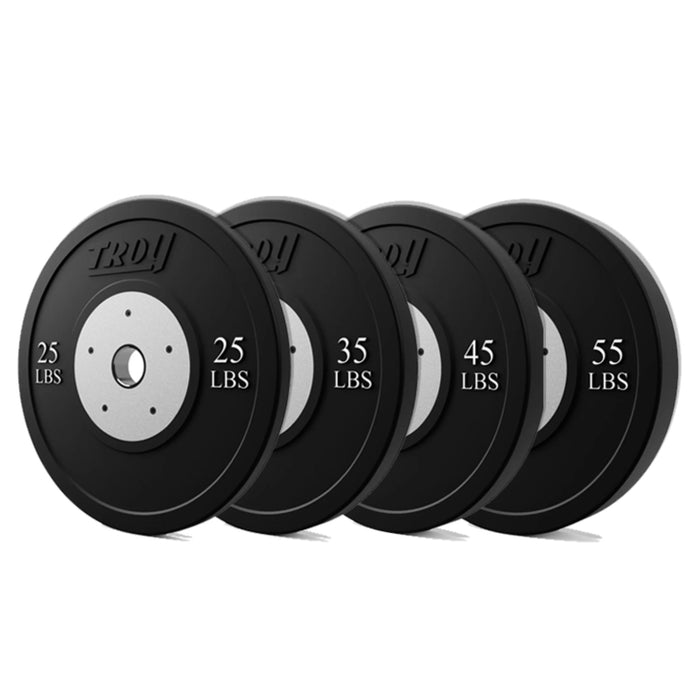 Troy Competition Black Rubber Bumper Plates (BCO - SBP) - Free Weights - Troy VTX