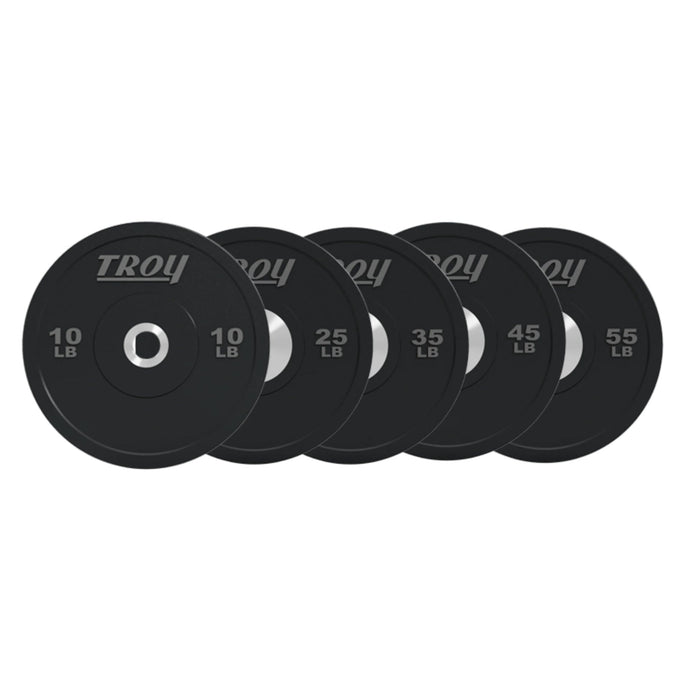Troy Performance Black Rubber Bumper Plates (BPO - SBP) - Free Weights - Troy VTX