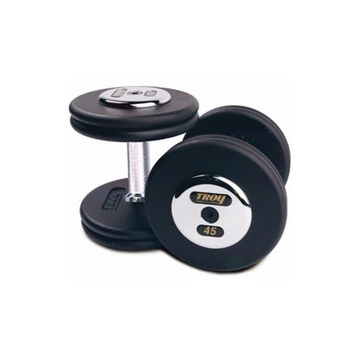 Troy Pro - Style Black Cast Iron Dumbbells (Sets) - Free Weights - Troy VTX