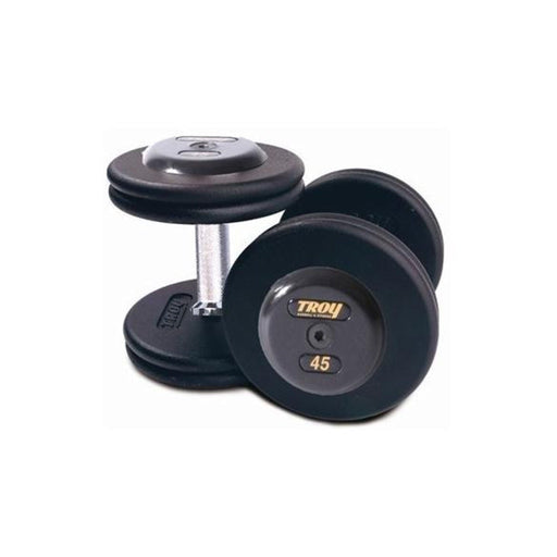 Troy Pro - Style Black Cast Iron Dumbbells (Sets) - Free Weights - Troy VTX