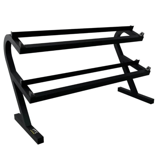 Troy VTX Rubber Dumbbells with Rail Rack (5 - 50 lbs) - Free Weights - Troy VTX