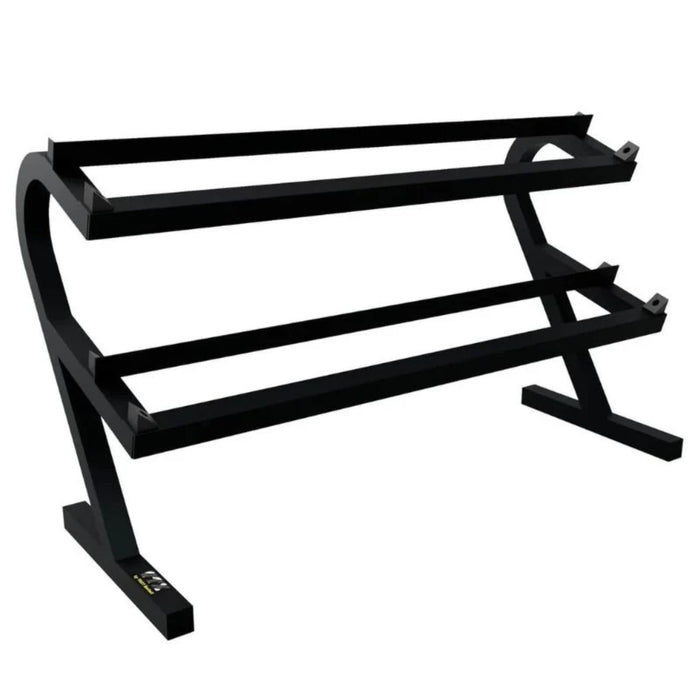 Troy VTX Rubber Dumbbells with Rail Rack (5 - 50 lbs) - Free Weights - Troy VTX