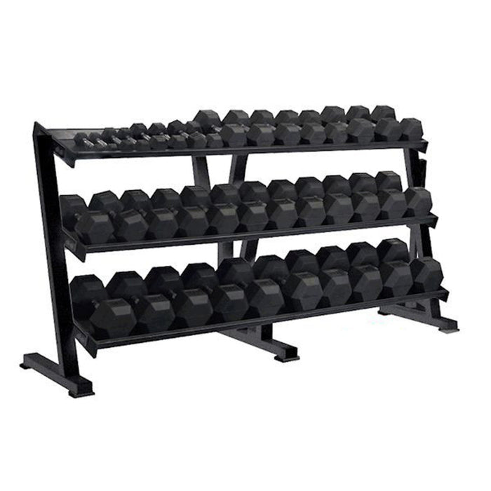 York Barbell 3 - tier Tray Dumbbell Rack - Accessories - York Barbell