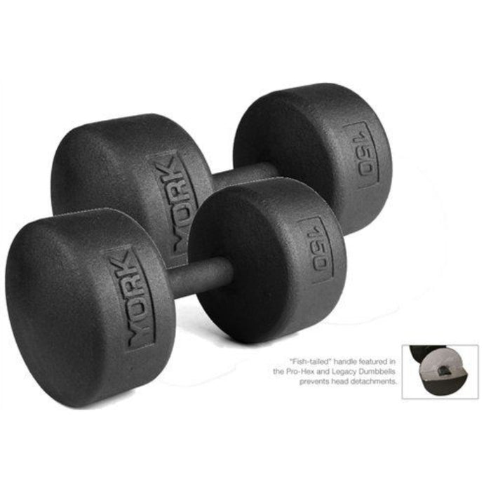 YORK Legacy Solid Round Dumbbell Sets - Free Weights - York Barbell