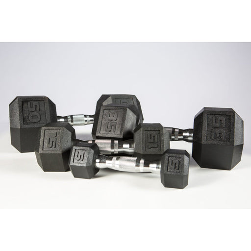 YORK Premium PVC Hex Dumbbells Set (5 - 50 lbs) - Free Weights - York Barbell