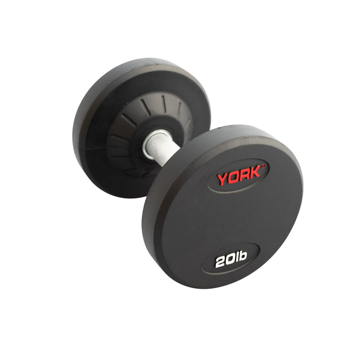 YORK Rubber Pro Style Dumbbells - Free Weights - York Barbell