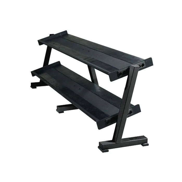 York Barbell 2-tier Tray Dumbbell Rack