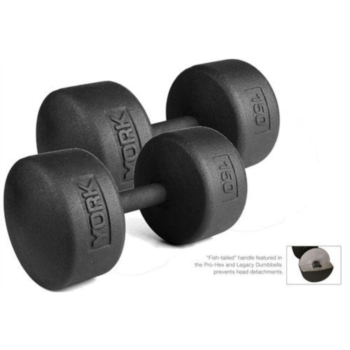 YORK Legacy Solid Round Dumbbell Sets