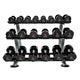 TAG Fitness Round Urethane Dumbbell Sets & Rack/s