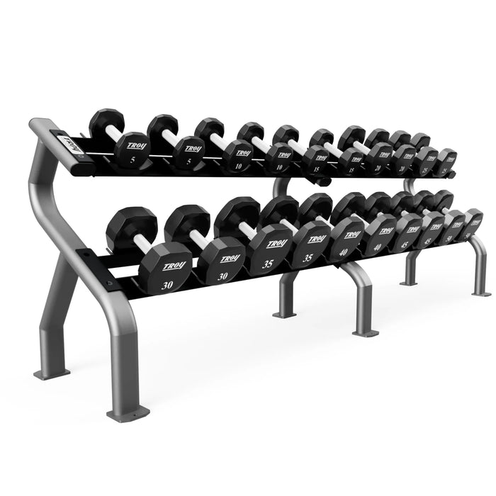 Troy 10 Pair Dumbbell Saddle Rack