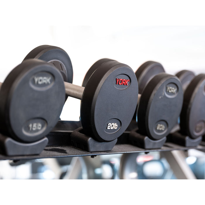 YORK Rubber Pro Style Dumbbells