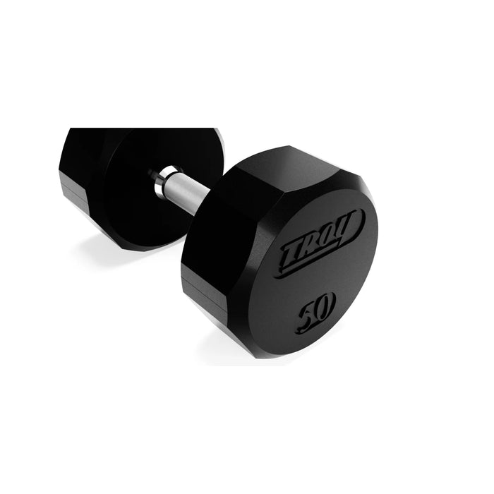 Troy 12 Sided Rubber Dumbbell