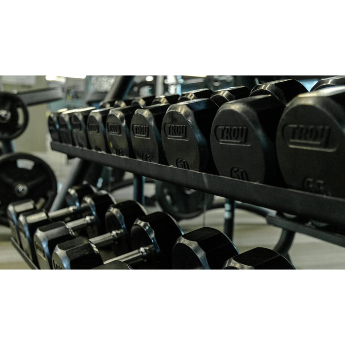 Troy 12 Sided Rubber Dumbbell