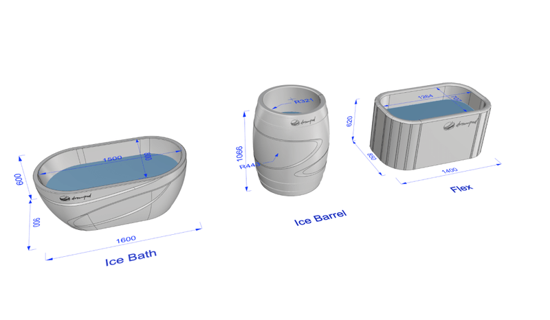 Dreampod Ice Bath FLEX with Chiller-Cold Plunges-Dreampod