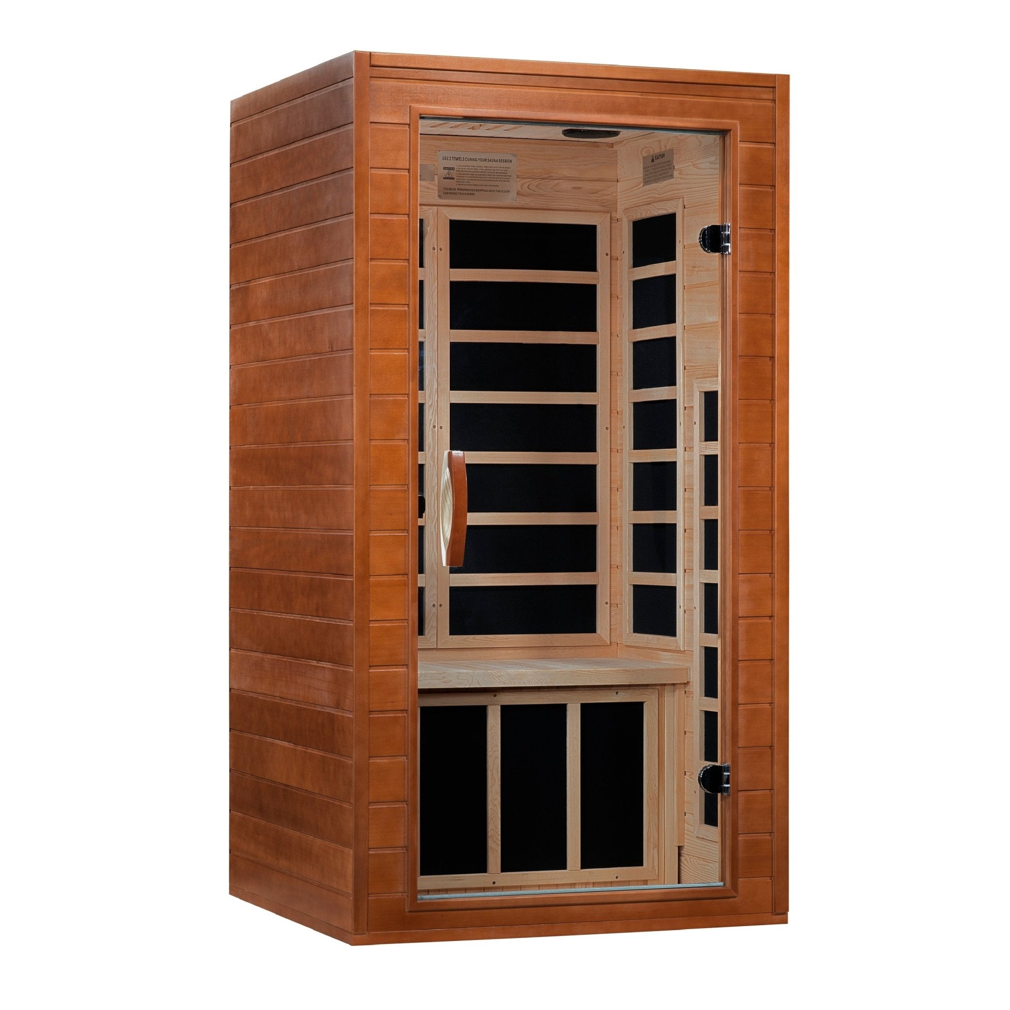 Dynamic Avila 1 - 2 - person Low EMF FAR Infrared Sauna - Canadian Hemlock (DYN - 6103 - 01) - Infrared Saunas - Dynamic