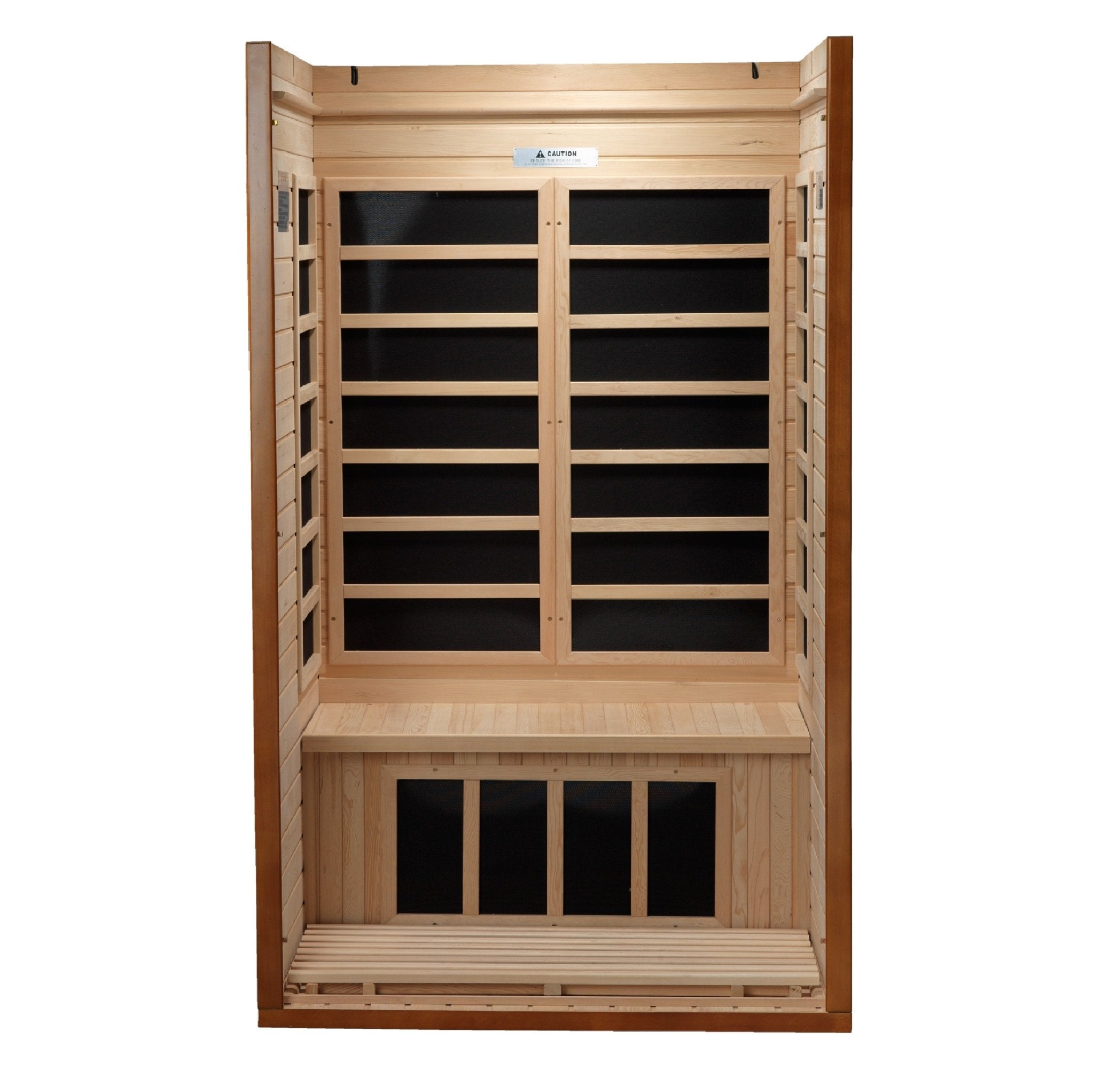Dynamic Barcelona 1 - 2 - person Low EMF FAR Infrared Sauna - Canadian Hemlock (DYN - 6106 - 01) - Infrared Saunas - Dynamic