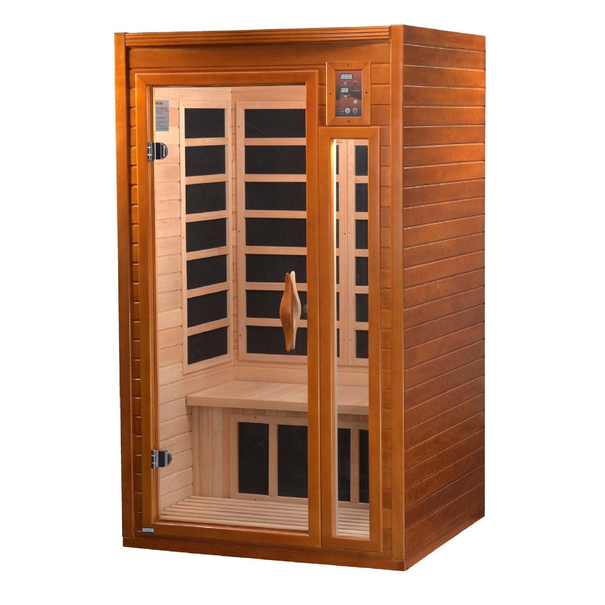 Dynamic Barcelona 1 - 2 - person Low EMF FAR Infrared Sauna - Canadian Hemlock (DYN - 6106 - 01) - Infrared Saunas - Dynamic