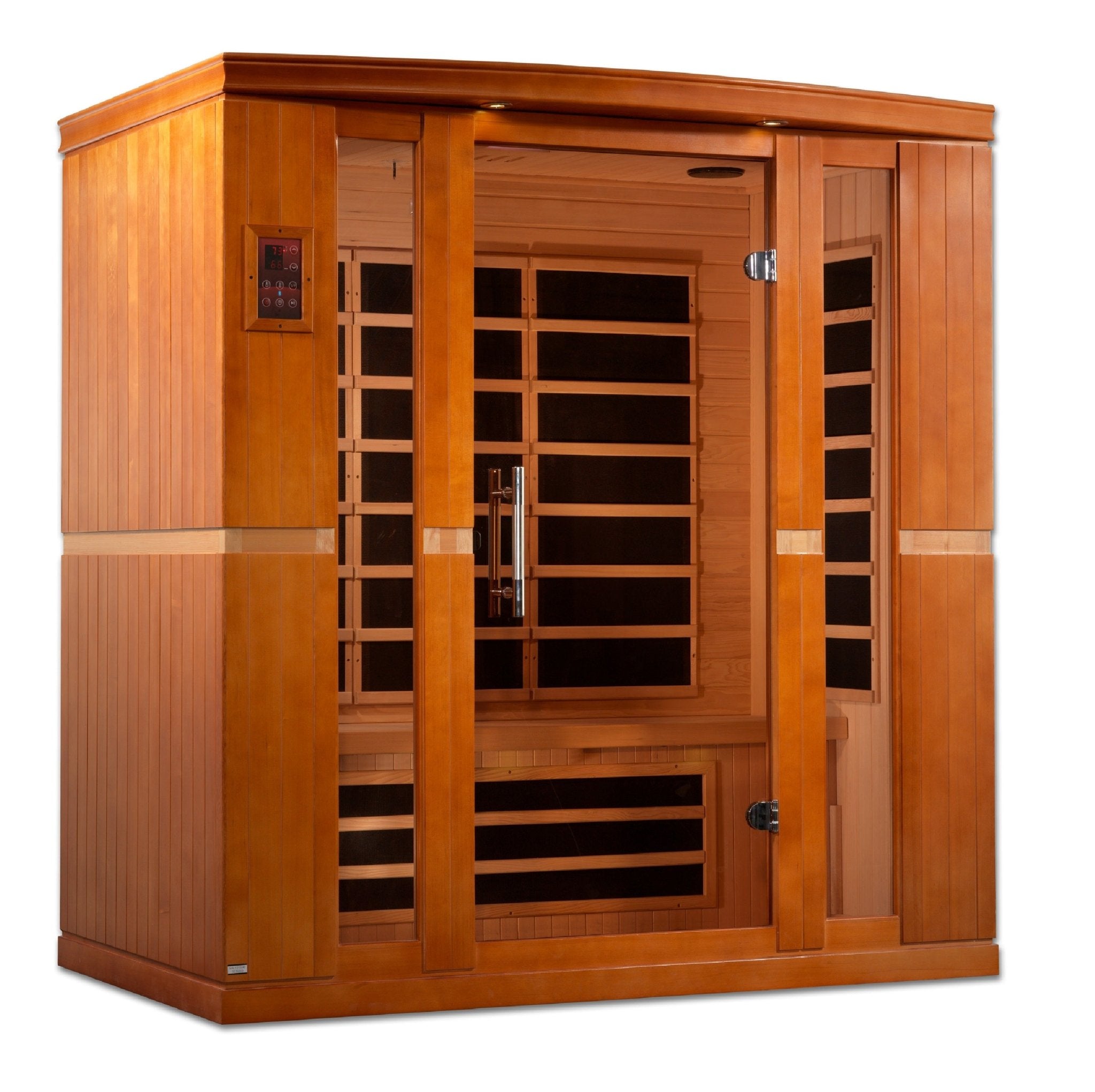 Dynamic Bergamo 4 - person Low EMF FAR Infrared Sauna - Canadian Hemlock (DYN - 6440 - 01) - Infrared Saunas - Dynamic