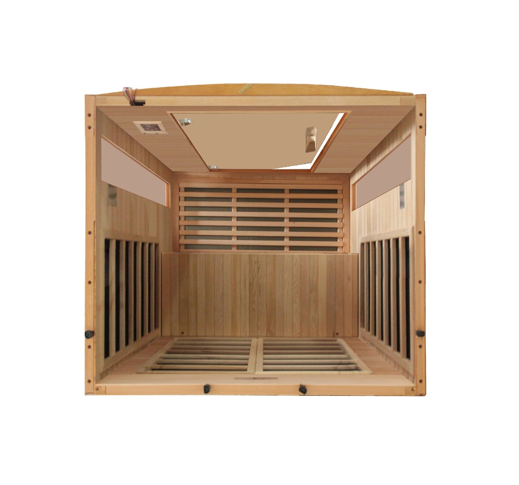 Dynamic Versailles 2 - person Low EMF FAR Infrared Sauna - Canadian Hemlock (DYN - 6202 - 03) - Infrared Saunas - Dynamic