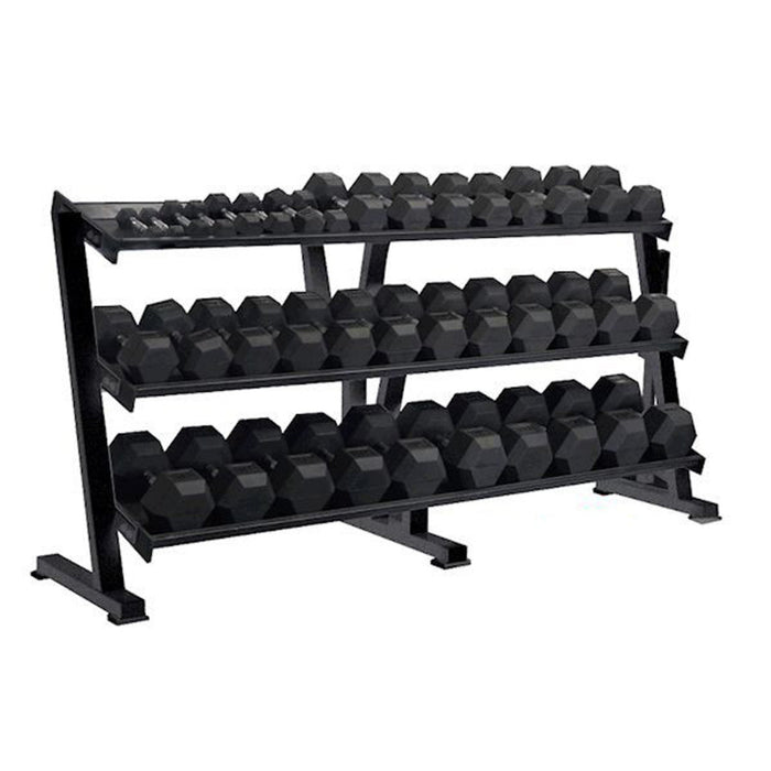 York Barbell 3-tier Tray Dumbbell Rack