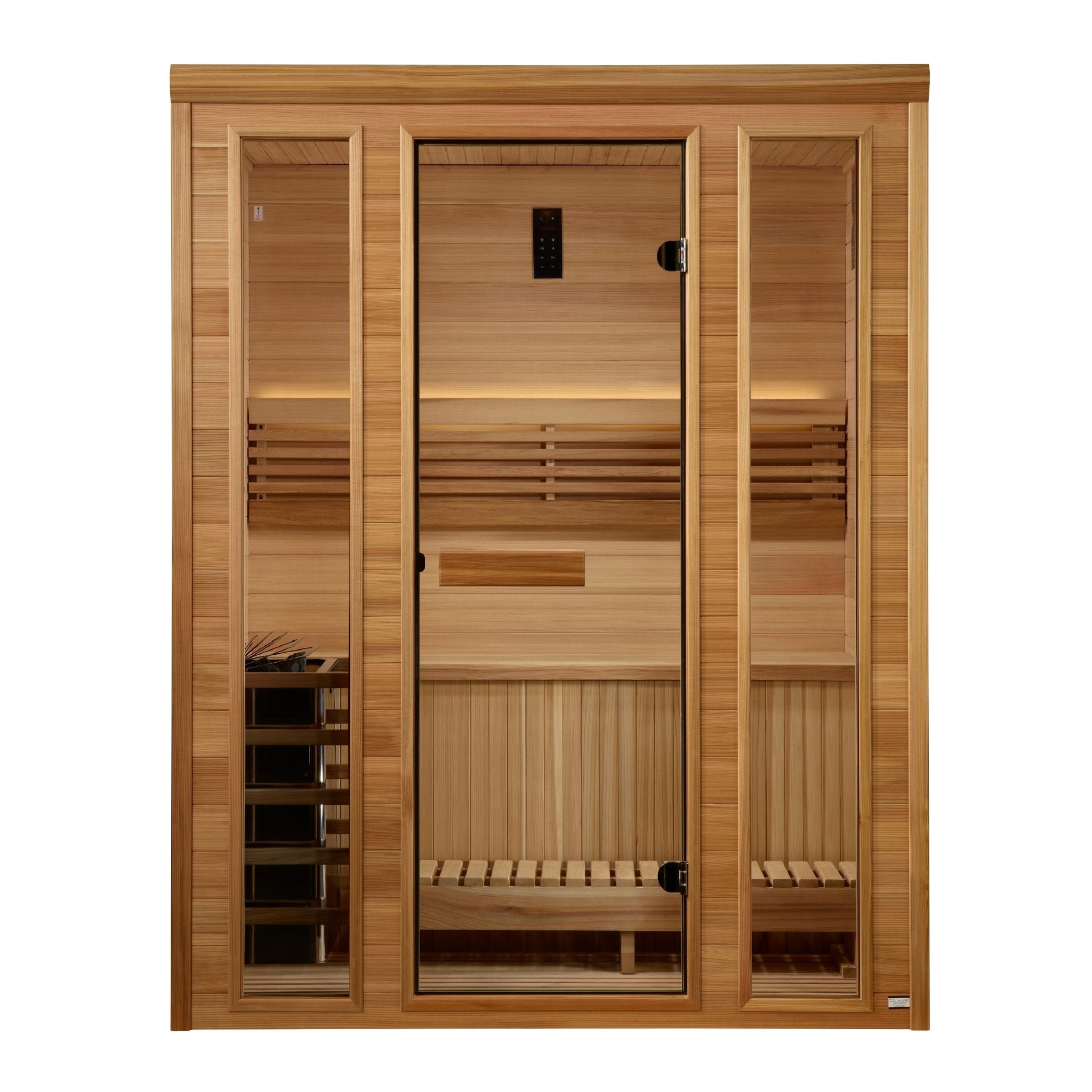 Golden Designs Andermatt - 2 - 3 Person Traditional Steam Sauna - Pacific Premium Clear Cedar - Saunas - Golden Designs