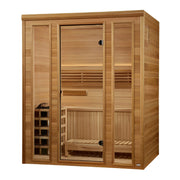 Golden Designs Andermatt - 2 - 3 Person Traditional Steam Sauna - Pacific Premium Clear Cedar - Saunas - Golden Designs