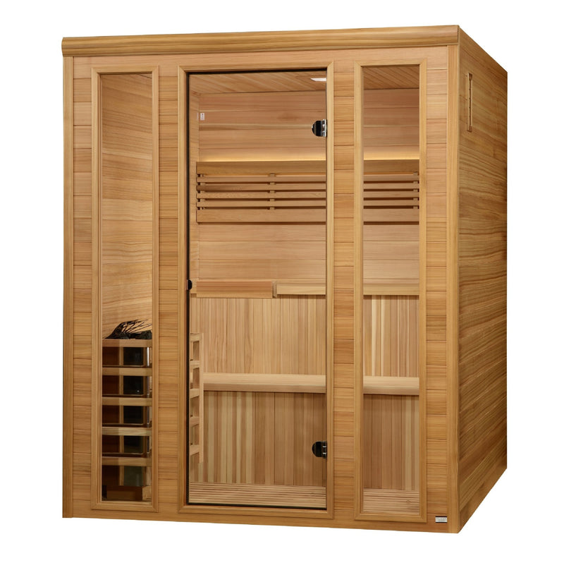Golden Designs Engelberg 4 - 6 Person Traditional Steam Sauna - Pacific Premium Clear Cedar - Saunas - Golden Designs