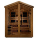 Golden Designs Kaskinen - 6 Person Hybrid (PureTech™ Full Spectrum IR or Traditional Stove) Outdoor Sauna - Canadian Red Cedar Interior - Saunas - Golden Designs