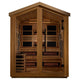 Golden Designs Kaskinen - 6 Person Hybrid (PureTech™ Full Spectrum IR or Traditional Stove) Outdoor Sauna - Canadian Red Cedar Interior - Saunas - Golden Designs