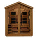 Golden Designs Loviisa - 3 Person Hybrid (PureTech™ Full Spectrum IR or Traditional Stove) Outdoor Sauna - Canadian Red Cedar Interior - Saunas - Golden Designs