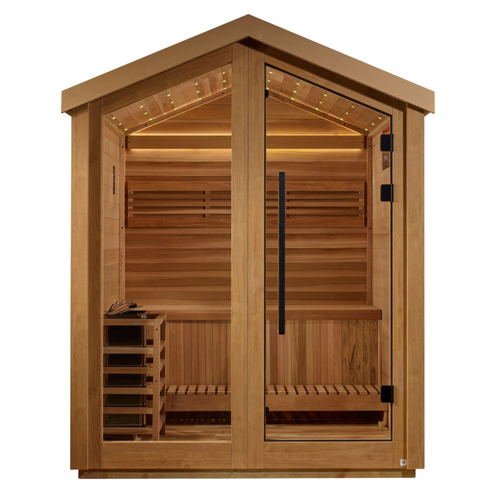 Golden Designs Savonlinna - 3 Person Traditional Sauna (GDI - 8503 - 01) - Saunas - Golden Designs