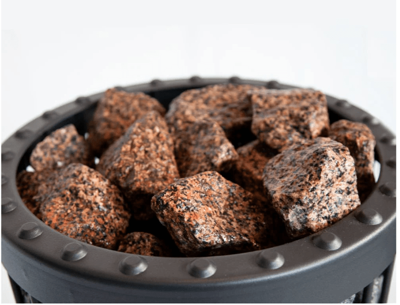 Harvia AC5000 Red Granite Decorative Sauna Stones | 5 - 10cm | 10kg per Box - Sauna Stones - Harvia