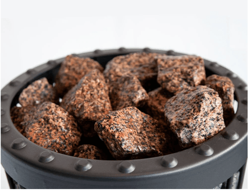Harvia AC5000 Red Granite Decorative Sauna Stones | 5 - 10cm | 10kg per Box - Sauna Stones - Harvia