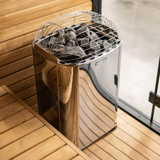 Harvia HRKGU1524C K15G Club Series 15kW Stainless Steel Sauna Heater at 240V 1PH Stainless Steel - Sauna Heaters - Harvia