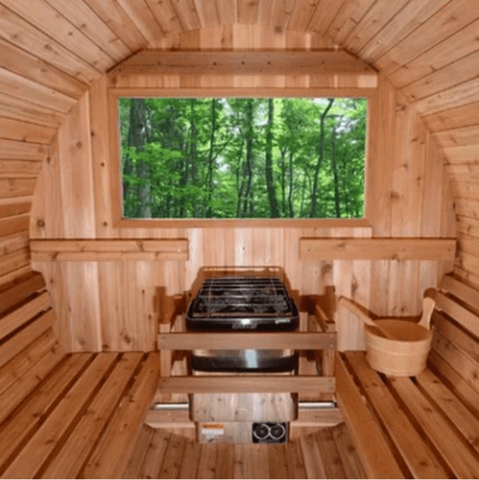Harvia KIP Series 6kW Stainless Steel Sauna Heater - 240V 1PH with Built-In Time & Temperature Controls - Sauna Heaters