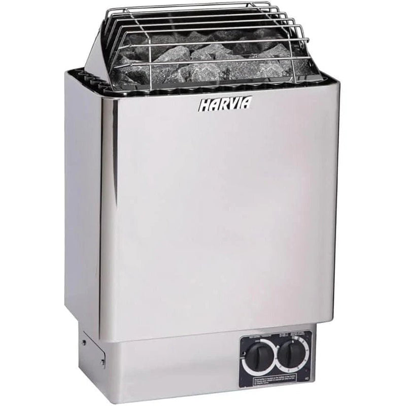 Harvia JH60B2401 - KIP60B - Electric heater - 6 kW 240VAC Stainless Steel/Black - Sauna Heaters - Harvia