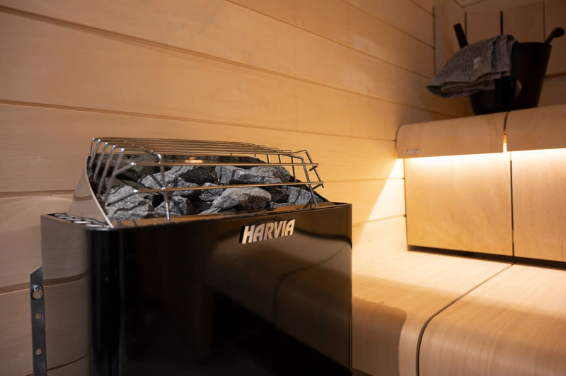 Harvia JH60B2401 - KIP60B - Electric heater - 6 kW 240VAC Stainless Steel/Black - Sauna Heaters - Harvia