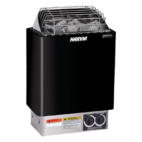 Harvia JH60B2401 - KIP60B - Electric heater - 6 kW 240VAC Stainless Steel/Black - Sauna Heaters - Harvia