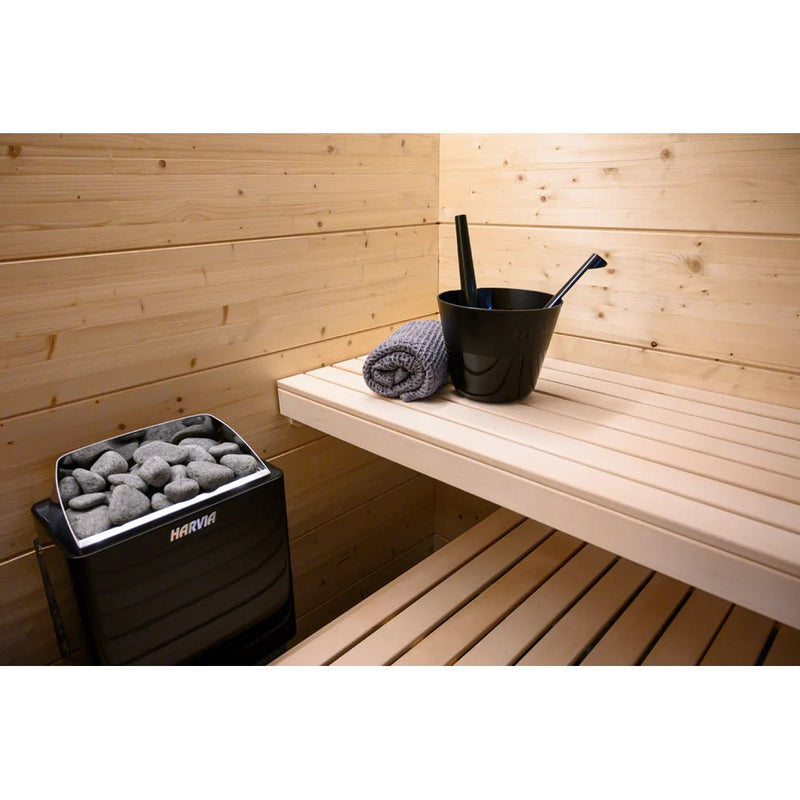 Harvia JH80B2401MI Dial Controlled Black KIP Heater 8.0kw | 240V 1 - Ph - Sauna Heaters - Harvia