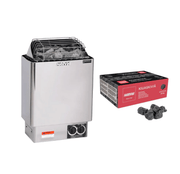 Harvia Kip Sauna Heater Stainless Steel With Rocks - Sauna Heaters - Harvia