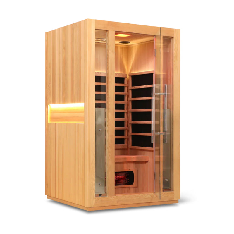 HealthSmart 2 Person Full Spectrum "Smart" WIFI Infrared Sauna - Infrared Saunas - HealthSmart